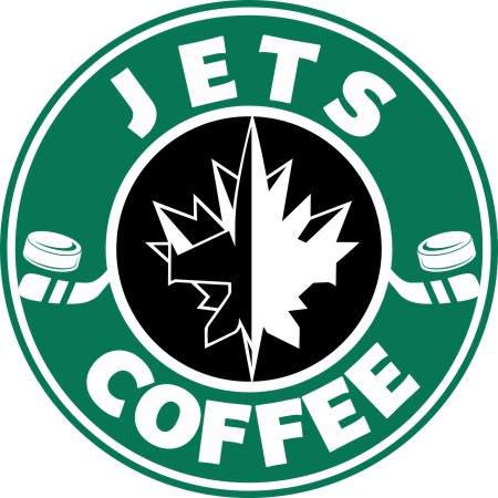 Winnipeg Jets Starbucks Coffee Logo iron on paper